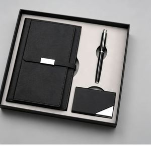 Set de Regalo de Lujo al por Mayor: Cuaderno A5 de Cuero PU Personalizable con Botella de Agua, Bolígrafo y Taza Térmica - Product Image 2