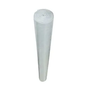 Hot sale white adhesive painter felt nonwoven fabric floor protector roll with PE film