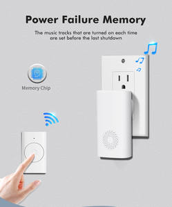 ใหม่ไร้สายกันน้ําประตูกริ่ง 100 เมตรทางไกลต้อนรับประตูกริ่งประตู - Product Image 3