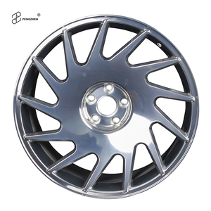 Pengzhen nouveau marché secondaire argent poli Chrome brosse multi-rayons forgé alliage d'aluminium 8.5J 19-20 pouces roues de voiture 40mm <span class=keywords><strong>25mm</strong></span> 4 - Product Image 1