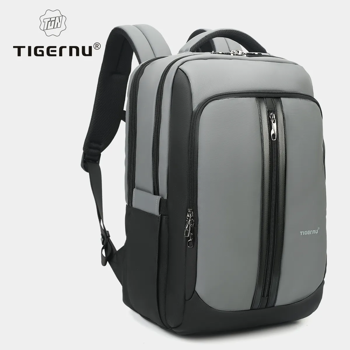 Vente chaude Tigernu 15.6 17 sac à dos en gros sac d'ordinateur sac à dos pour ordinateur portable de voyage antivol avec port de charge usb de type c