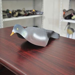 Modèles d'oiseaux gris réalistes pour l'extérieur, 5 pièces, leurres de chasse réalistes pour pigeons, faisans, cailles, utilisation sur le terrain de chasse - Product Image 3