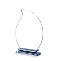 Nouveau produit personnalisé cristal artisanat cristal trophée récompense plaque trophée accepter logo personnalisé décoration de bureau
