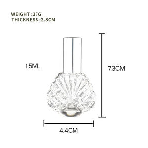 Botella de Perfume de Vidrio Personalizada con Etiqueta, Botella de Perfume Vacía Reutilizable de 15 ml, Botella de Perfume Personalizada para Pruebas - Product Image 2