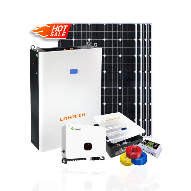 Lithtech Solar Power Generator Module With Backup Battery Solar Energy System Power Battery Wall 5kwh 7kwh 10kwh Home Appliances