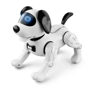 Robot perro para niños Control remoto Robot mascota juguete niños Robot juguete con función táctil Control de voz