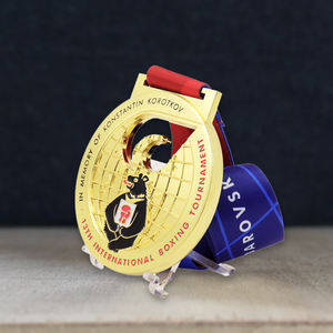 Médaille de sport en métal 3D personnalisée avec rubans Médaille de <span class=keywords><strong>patinage</strong></span> de course de natation personnalisée pour les activités de marathon scolaire - Product Image 1