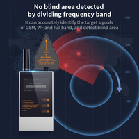 Détecteur de signal numérique sans fil portable Vodasafe WT10 (50 MHz-8 GHz) pour la surveillance et l'analyse des signaux en temps réel