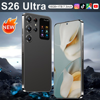 Teléfono Móvil S26Ultra con Desbloqueo Facial Avanzado, 4G Real, Pantalla OLED de 7.3 Pulgadas y 90Hz, 16GB de RAM, 1TB de ROM, 5G LTE, Deca Core, Doble SIM