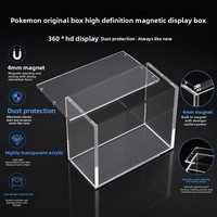 Boîte à fermoir magnétique en acrylique haute transparence, étui de formation ETB, présentoir de cartes de jeu, protège-cartes à collectionner
