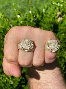 Anillo de Diamantes Moissanite de Plata de Ley 925 de Primera Calidad, Estilo Hip Hop, VVS, Personalizado, Unisex, Joyería Fina para un Estilo Moderno - Product Image 4