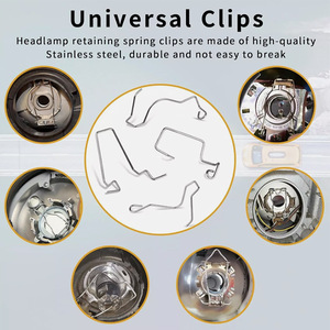 Clips de fixation de phares de voiture H1 H3 H4 H7 en acier inoxydable, 6 pièces, 9 pièces, 12 pièces, 24 pièces pour BMW série 1, série 3, E46 - Product Image 3