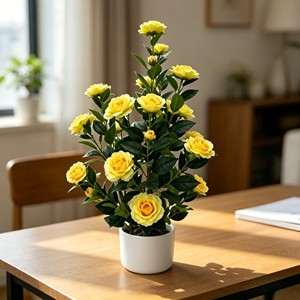 <b>Artificial</b> Camellia <b>Tree</b> Faux Camellia <b>Tree</b> Camellia <b>Tree</b> Potted - Product Image 5