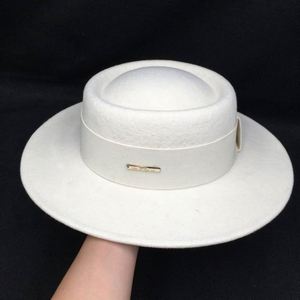 Women's 100% <b>Wool</b> Felt Fedora Hat Breathable Comfort 3D Embroidery Unisex Casual Business Outdoor Party Spring Summer Autumn - Product Image 4