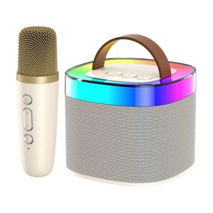 Blue Tooth BT V5.0 Speaker Home KTV <b>Wireless</b> Stereo <b>Microphone</b> 2.4G Deep Battery Outdoor RGB Light - Product Image 1