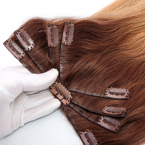 Высококачественные индийские необработанные волосы для наращивания кутикулы, двойная вытянутая заколка-бабочка, невидимая заколка для осьминога - Product Image 2