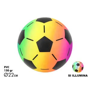 Ballon de football lumineux arc-en-ciel 150 Gr 22 Cm s'illumine - Product Image 3
