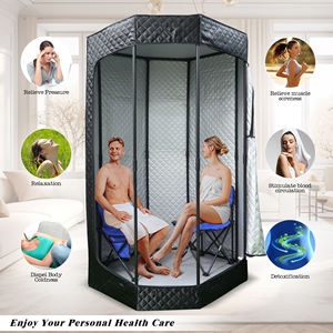 خيمة ساونا ثماني الأضلاع حديثًا <span class=keywords><strong>XL</strong></span> خيمة ساونا محمولة لكامل الجسم لشخص مزدوج ساونا بخار مع 2 * - Product Image 1
