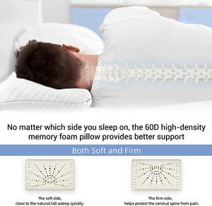 Piccolo cuscino da viaggio, cuscino da viaggio in <span class=keywords><strong>Memory</strong></span> <span class=keywords><strong>Foam</strong></span> e da campeggio per adulti con custodia, cuscino portatile compatto facile da trasportare - Product Image 3