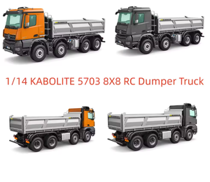 Camión Volquete RC con Tracción en las 8 Ruedas, Elevación Hidráulica de Carga Pesada, Modelo de Vehículo de Ingeniería 1:14 para Colección - Product Image 3