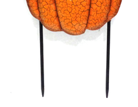 Citrouille d'Halloween en métal personnalisée imperméable à l'eau, décoration de cour, patio, clôture, piquet de jardin