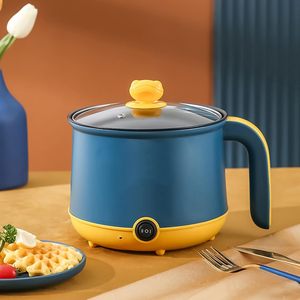 Casserole électrique multifonction portable 2024, 1,8 L, avec couvercle en verre, revêtement antiadhésif en acier inoxydable, poêle pour la maison - Product Image 5