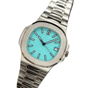 Relógio de pulso mecânico geneva masculino, venda quente 2022 relógios de designer de genebra, marca de luxo de aço inoxidável