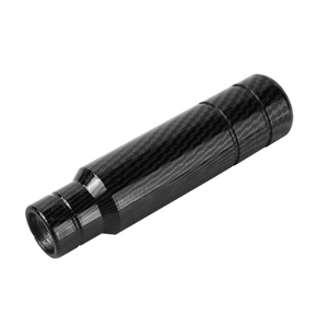 Poignée de levier de vitesses universelle en aluminium aspect fibre de carbone noir carbone 130 mm pour transmission manuelle - Product Image 6
