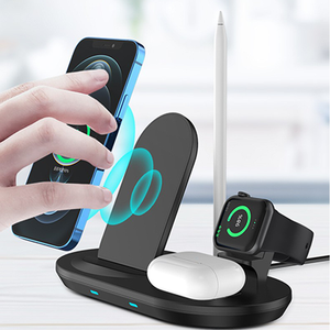 ที่ชาร์จอเนกประสงค์สำหรับโทรศัพท์สมาร์ทโฟนและหูฟังและนาฬิกา15W ชาร์จไร้สายได้อย่างรวด<span class=keywords><strong>เร็ว</strong></span> - Product Image 2