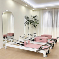 Machine d'exercice Pilates Reformer monobloc en acier allié, personnalisable avec logo, durable, réglable, portable, certifiée CE, de qualité professionnelle