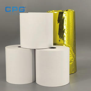 Papier thermique imperméable personnalisé en gros pour usine, 80x80mm, 80x70mm, 45gsm, 55gsm, pour tickets de parking et reçus de point de vente - Product Image 1