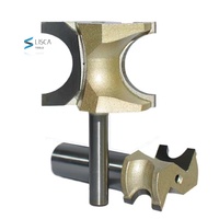 Tideway fraise semi-circulaire à tige de 1/4 "1/2" de qualité professionnelle, fraise en alliage de carbure affûtée CNC