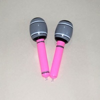 Microphone gonflable publicitaire en PVC de 24 cm – Idéal pour les fêtes et les accessoires de scène – Offre spéciale