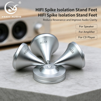 YIVO XSSH HiFi Hoparlör Sivri Uçları Alaşımlı Titreşim Yalıtım Ayak Pedleri CD Çalar Amplifikatör Subwoofer Şok Emici Stand Ayakları