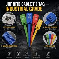 Sello de Seguridad Inteligente RFID de Plástico Personalizado al por Mayor, Sello de Seguridad a Prueba de Manipulaciones con Cierre de PP para Gestión Digital de Activos
