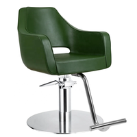 Fauteuil de Barbier Moderne en Cuir PU avec Pompe Hydraulique Inclinable et Rotation à 360° - Mobilier de Salon Durable pour Salons de Coiffure