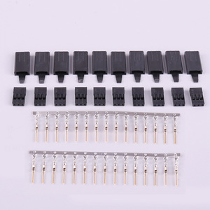 AMASS Servo Plug Gold Plated Anti Loosen Clip FUTABA JR Male 10 Sets <b>RC</b> Model - Product Image 1