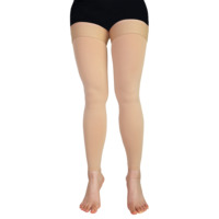Bas de contention personnalisés 30-40 mmHg, sans pied, jusqu'aux cuisses, à compression graduée, pour le traitement des varices