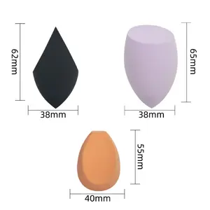 FIYAN Custom Logo Wholesale Powder Puff Unique Vegan Latex-Free Soft Private Label Reusable Pink Beauty Sponge Blender