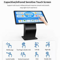 Kiosque numérique à écran tactile LCD en forme de K de 32, 43 et 55 pouces, signalisation numérique, indice de protection IP65, pour hôpital, banque, centre commercial, magasin de détail, Wi-Fi