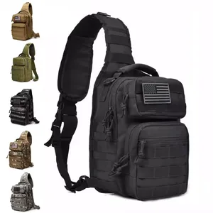 热卖900D防水摩尔突击靶场最佳战术徒步旅行战术胸包肩部最佳吊带背包包