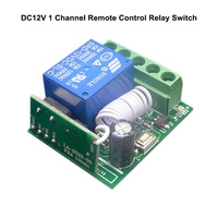 Commutateur à distance DC 12V 1CH avec Module de relais de télécommande universel 24V 2 retards 433MHz récepteur de relais de commutateur de télécommande