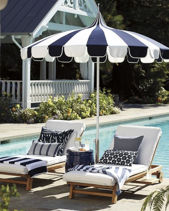 Glamping Center Pole Garden Patio Umbrella