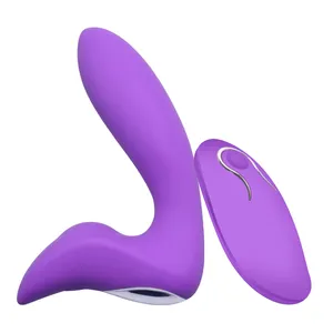 Masajeador eléctrico de próstata para parejas, juguete sexual de silicona con vibración y Control remoto inalámbrico, para sexo Anal, Vagina