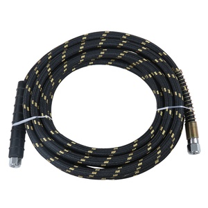 SPS 33FT Black High Temperature Steam Hose 10M High Pressure Car Washer Hose Steam Cleaners Water Hose - Product Image 1