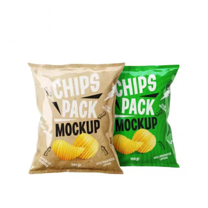 Sacs en aluminium à fermeture arrière imprimés sur mesure, sacs en aluminium à fermeture serrée, sacs d'emballage pour chips de pommes de terre brillants - Product Image 4