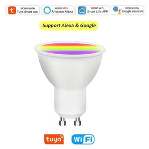 Bombilla inteligente Tuya WiFi Bluetooth GU10, foco LED regulable de 5W, Compatible con <span class=keywords><strong>Alexa</strong></span>, Google Home, Control por aplicación, lámpara RGBW - Product Image 6