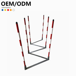 Suministro directo del fabricante Entrenamiento de agilidad al aire libre Postes de obstáculos Suministros de entrenamiento de mascotas de metal a prueba de agua para entrenamiento de perros - Product Image 1