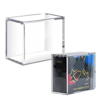 Boîte de présentation en acrylique pour Elite Trainer Box (ETB) avec protection UV transparente, boîtes de rangement en acrylique pour boosters TCG avec couvercle magnétique