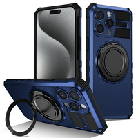 Étui de téléphone magnétique rotatif compatible transfrontalier pour iPhone 15 Pro Max, iPhone 16, iPhone 14 Pro – Coque de protection